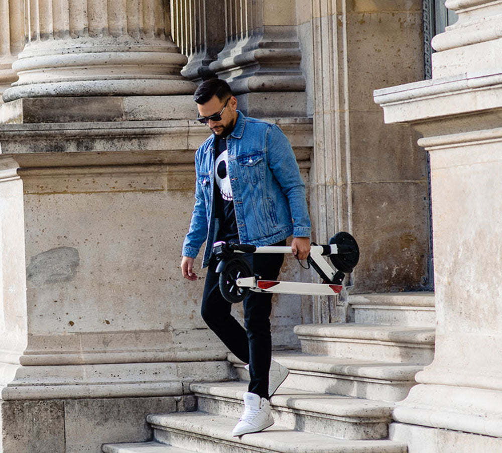 compact electric scooter for adults and easy to ride